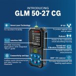 متر لیزری بوش مدل حرفه ای GLM 50-27 CG - Green Line Professional - آبی - تصویر 10